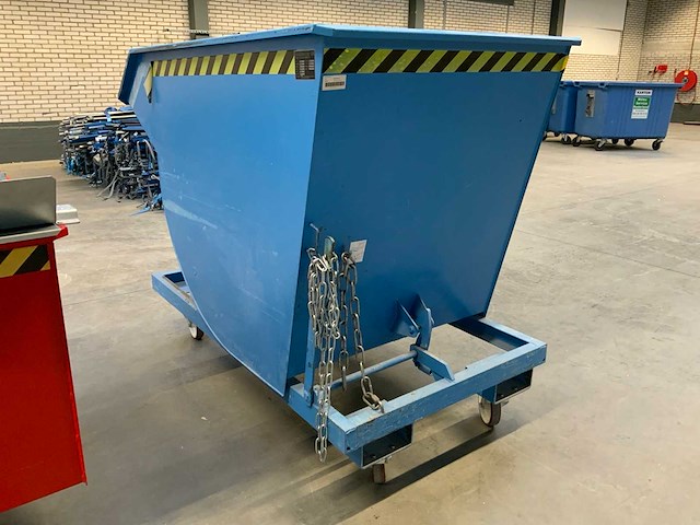 Kruizinga bkm 100 verrijdbare kantelbare afvalbak - afbeelding 6 van  6