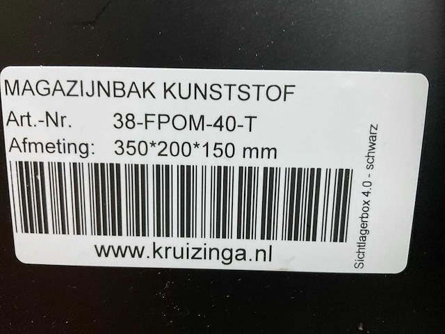 Kruizinga kunststof magazijnbak (175x) - afbeelding 5 van  5
