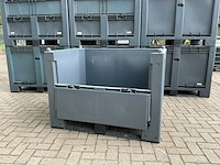 Kruizinga kunststof palletbox met klep (4x) - afbeelding 1 van  10