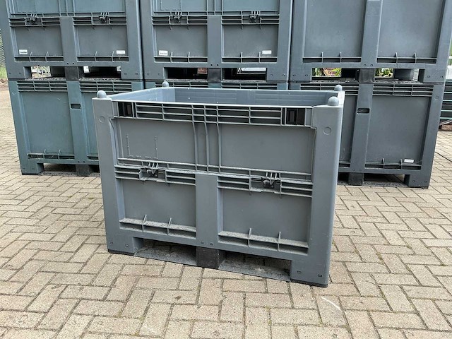 Kruizinga kunststof palletbox met klep (4x) - afbeelding 3 van  10