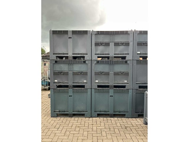 Kruizinga kunststof palletbox met klep (6x) - afbeelding 8 van  8