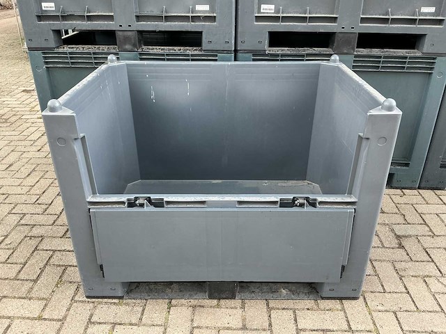 Kruizinga kunststof palletbox met klep (6x) - afbeelding 2 van  8