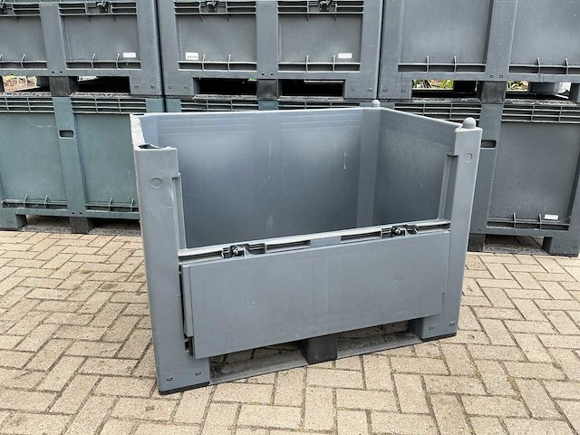 Kruizinga kunststof palletbox met klep - afbeelding 2 van  9