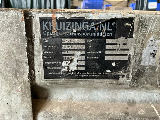 Kruizinga metaal afvalbak - afbeelding 3 van  3