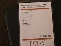 Kruk met opstaande rand ethnicraft, osso, zwart - afbeelding 2 van  7