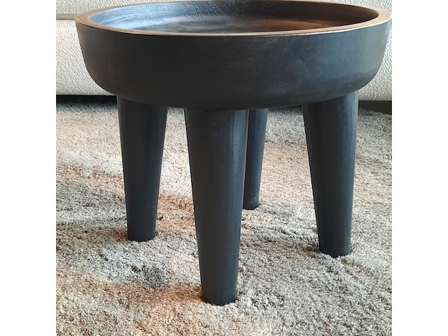 Kruk met opstaande rand raw interiors, suar, zwart - afbeelding 4 van  5