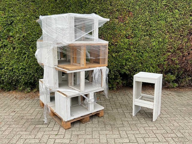 Kruk steigerhout - hoog (13x) - afbeelding 2 van  8