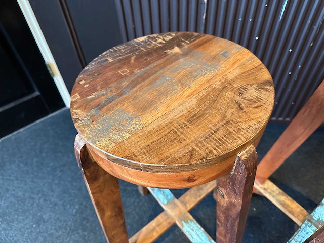 Kruk van gerecycled hout (2x) - afbeelding 3 van  5