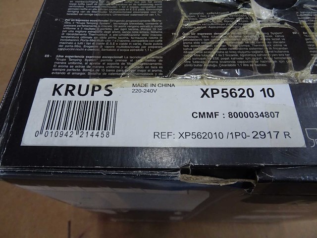 Krups - xp5620 10 - espressomachine - afbeelding 2 van  2