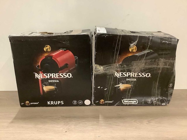Krups nespresso inissia koffiemachine (2x) - afbeelding 1 van  6
