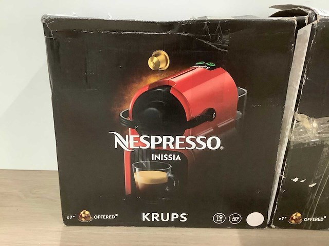 Krups nespresso inissia koffiemachine (2x) - afbeelding 3 van  6
