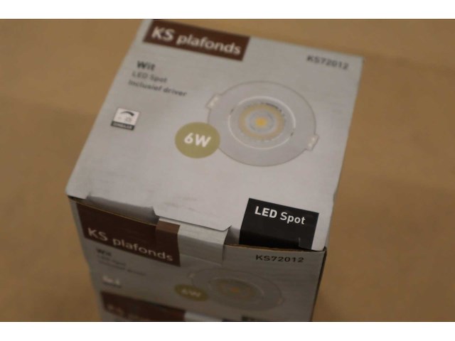 Ks - ks72012 - - inbouwspot (6w led - 2700k - ip44 - chroom/kleurvariant) (4x) - afbeelding 2 van  5