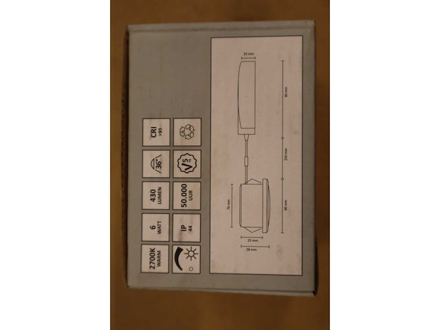 Ks - ks72012 - - inbouwspot (6w led - 2700k - ip44 - chroom/kleurvariant) (4x) - afbeelding 1 van  5
