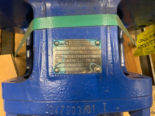 Ksb cpkn-c1 065-250 centrifugaalpomp onderdeel - afbeelding 4 van  4