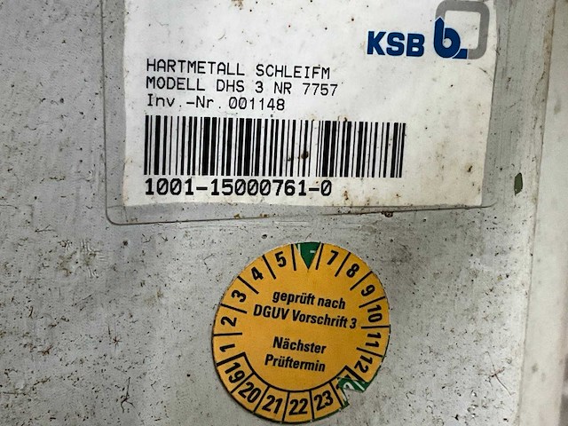 Ksb dhs 3 dubbelsteens slijpmachine - afbeelding 3 van  8
