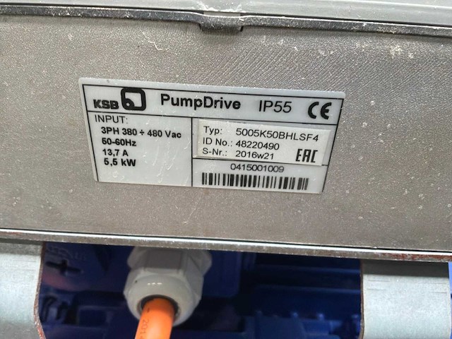 Ksb etanorm g 80-160 g11 pd centrifugaalpomp - afbeelding 3 van  4