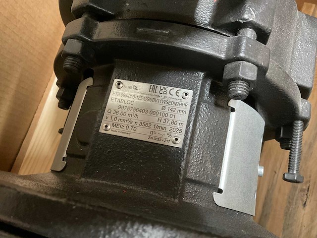 Ksb etb 065-050-125 centrifugaalpomp (2x) - afbeelding 6 van  9