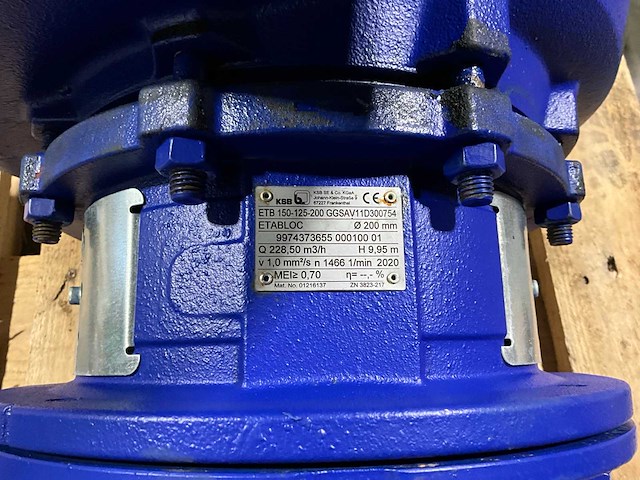 Ksb etb-150-125-200 centrifugaalpomp - afbeelding 6 van  8