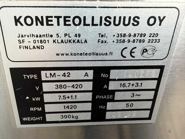 Kt - lm-42 - vleeswolf / gehaktmolen - afbeelding 7 van  7