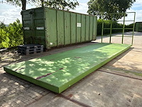 Ktk flatbed plateau-oplegger met rongenrek - afbeelding 3 van  6