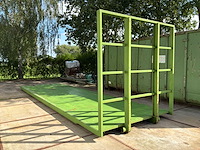 Ktk flatbed plateau-oplegger met rongenrek - afbeelding 2 van  6