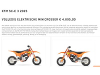 Ktm sx-e 3 mini-crosser elektrisch (ongebruikt). - afbeelding 4 van  13
