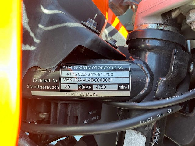 Ktm tour 125 duke motorfiets - afbeelding 21 van  29