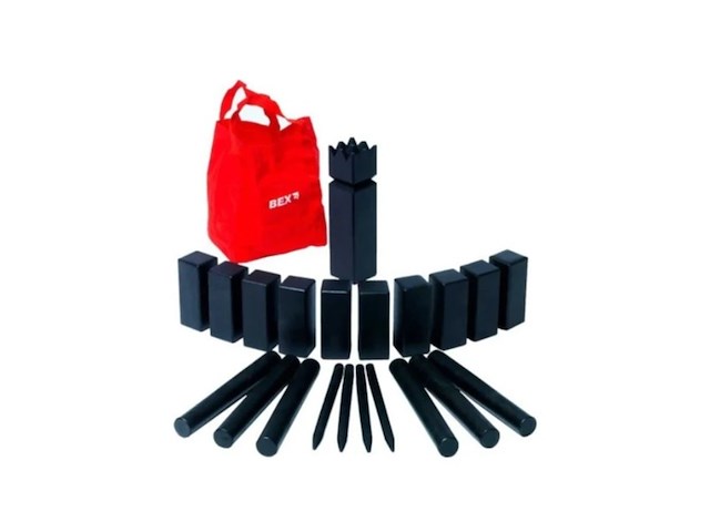 Kubb original rubberhout black edition - afbeelding 1 van  1