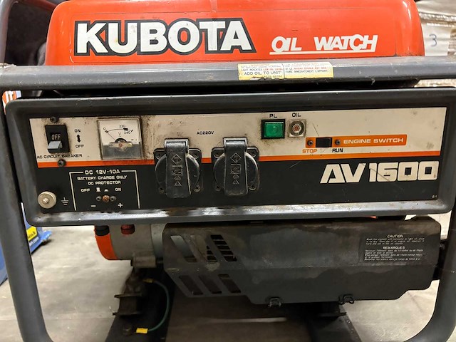 Kubota - av1600 oil watch - noodstroomaggregaat - afbeelding 2 van  5