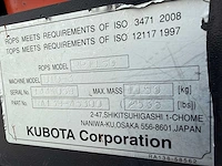 Kubota - u10-3 - mini-excavator - 2014 - afbeelding 11 van  14
