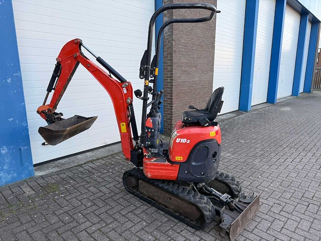 Kubota - u10-3 - mini-excavator - 2014 - afbeelding 8 van  14