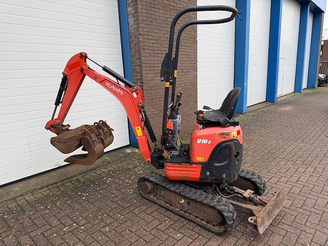 Kubota - u10-3 - mini-excavator - 2016 - afbeelding 3 van  14
