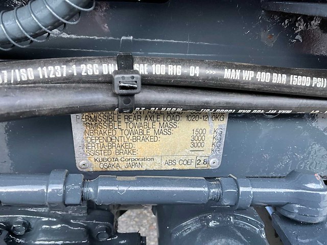 Kubota b2100 hydrostatische 4wd minitractor t-54-bvs - afbeelding 17 van  30