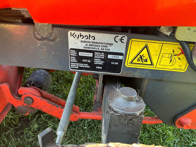 Kubota gr1600 zitmaaier - afbeelding 19 van  20