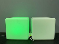 Kubus feestverlichting (2x) - afbeelding 2 van  6