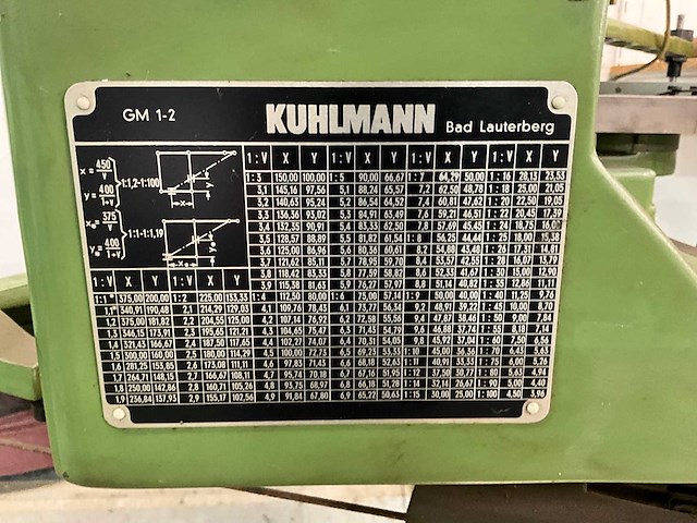 Kuhlmann gm 1-2 graveer machine - afbeelding 5 van  8