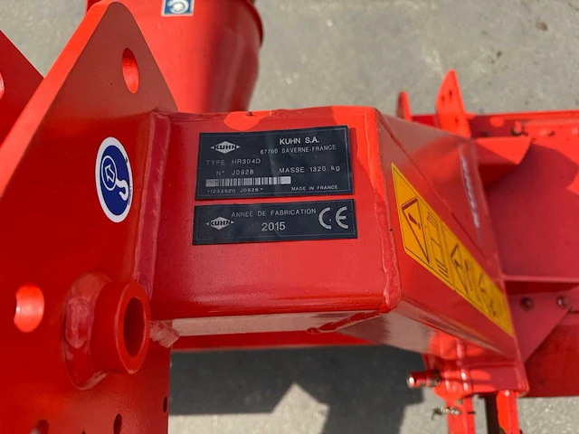 Kuhn - 2015 - hr304d - rotorkopeg - afbeelding 9 van  9