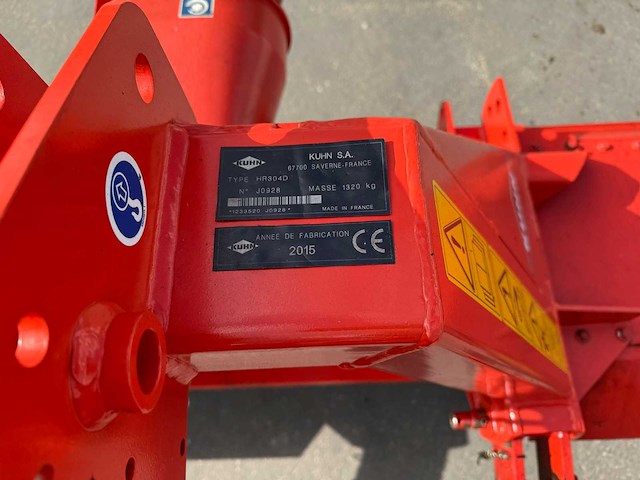 Kuhn - 2015 - hr304d - rotorkopeg - afbeelding 7 van  7