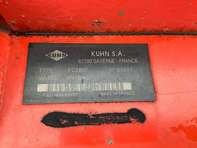 Kuhn fc280f frontmaaier met kneuzer - afbeelding 4 van  14