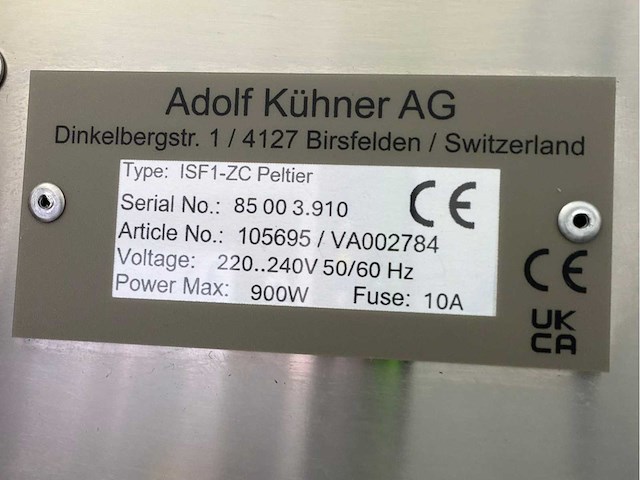 Kuhner isf1-zc peltier dubbele stapel laboratoriumshaker - afbeelding 6 van  6