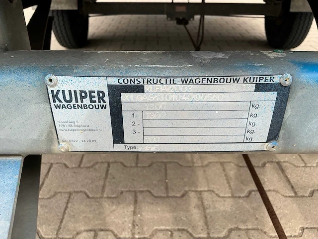 Kuiper kupa2003 schaftwagen - afbeelding 6 van  20