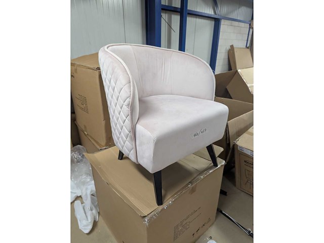 Kuipstoel blush pink - afbeelding 1 van  3