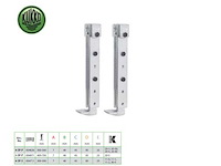 Kukko 4-sp-p verstelbare trekhaken 2 stuks - afbeelding 1 van  5