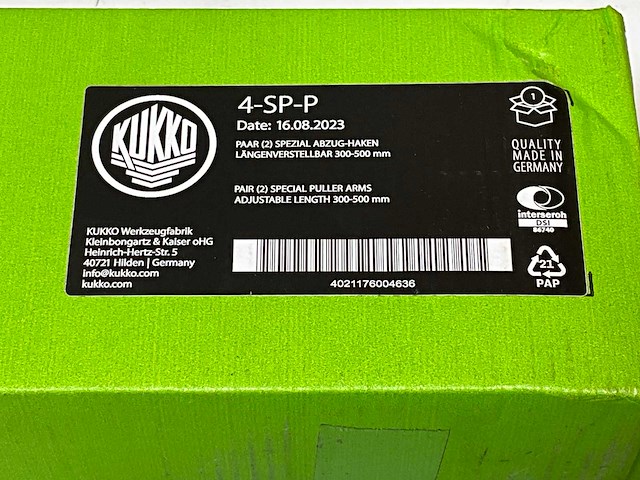 Kukko 4-sp-p verstelbare trekhaken 2 stuks - afbeelding 5 van  5