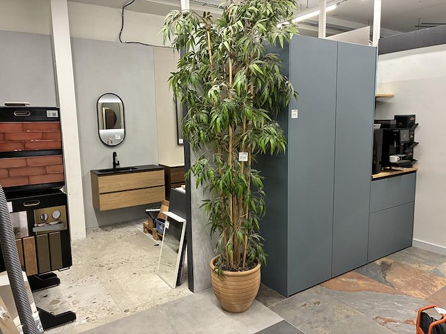 Kunst bamboeplant, hoogte ca. 270 cm. - afbeelding 1 van  3