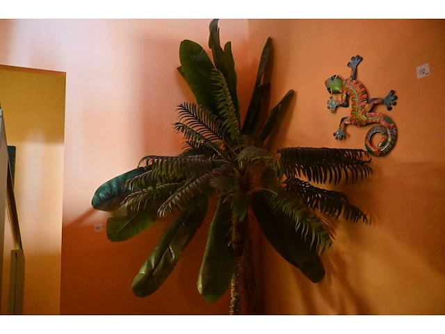 Kunst (palm) plant (3x) - afbeelding 4 van  4