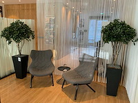 Kunst plant met pot (2x) - afbeelding 1 van  6