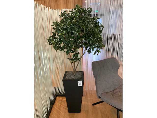 Kunst plant met pot (2x) - afbeelding 5 van  6