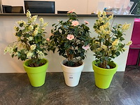 Kunst planten met pot (3x) - afbeelding 1 van  3