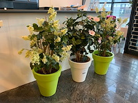 Kunst planten met pot (3x) - afbeelding 3 van  3